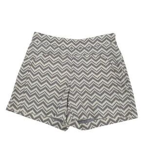 Anthropologie Cartonier Gray Cream Women's Shorts Size 4
